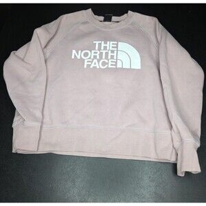 The North Face Womens S Light Pink Crew Neck Pullover Sweater EUC